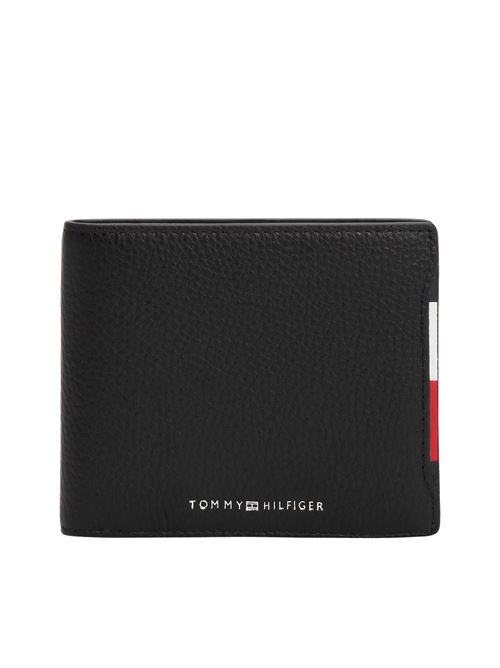 Portafoglio nero in pelle Tommy Hilfiger | AM0AM13514BDS